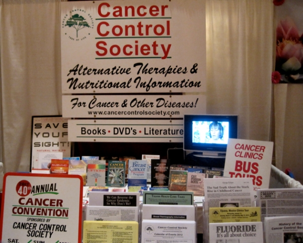 Cures for cancer at the Conscious Life Expo.